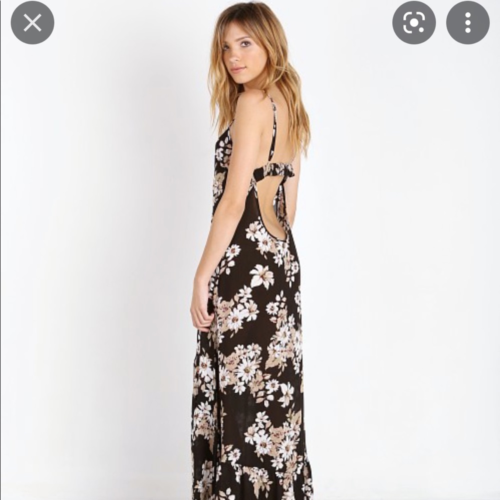 Sexy FLYNN SKYE dress 🖤  boho BUTTON DETAIL, BACKLESS with slit - Picture 6 of 8